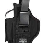 38966 Blackhawk 40AM02BK Multi-Use IWB/OWB Size 02 Black Cordura Belt Clip Fits DA Revolver Fits 3-4" Barrel Ambidextrous