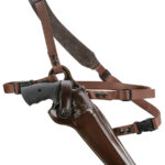 38998 Galco KK172H Kodiak Chest Holster Havana Brown Leather Sholder Strap,Torso Strap Fits Taurus Raging Bull Fits S&W 460/500 8.375" Right Hand