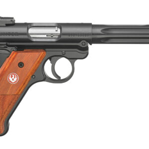 Ruger Mark IV Hunter .22 LR 5.5-inch fluted barrel with checkered laminate grip