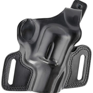 Galco SIL126B Silhouette  OWB Black Leather Belt Slide Fits S&W N Frame Fits 2-4" Barrel Right Hand
