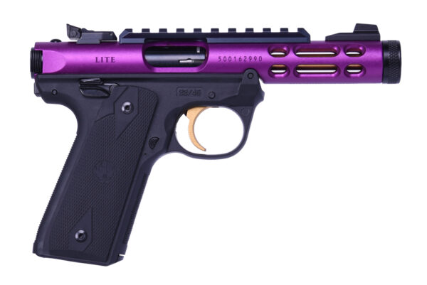 43931 RUGER MKIV 22/45 LT 22LR PURPLE/GOLD