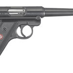 44362 Ruger 40105 Mark IV 22 LR 10+1 6" Satin Stainless Tapered Barrel, Blued Steel Slide & Aluminum Frame Checkered Synthetic Grip