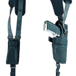 44540 Uncle Mike's 83151 Sidekick Vertical Shoulder Holster Shoulder Size 15 Black Cordura Harness Fits Large Semi-Auto Fits 3.75-4.50" Barrel Right Hand