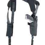 44693 Uncle Mike's 75051 Pro-Pak Vertical Shoulder Shoulder Size 05 Black Nylon Harness Fits Large Semi-Auto Fits 4.50-5" Barrel Right Hand