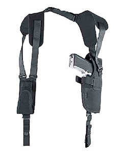 Uncle Mike's 75051 Pro-Pak Vertical Shoulder Shoulder Size 05 Black Nylon Harness Fits Large Semi-Auto Fits 4.50-5" Barrel Right Hand