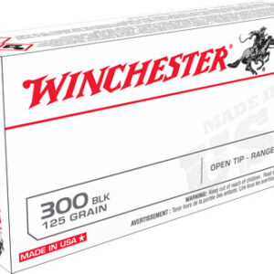 Winchester Ammo USA300BLK USA  300 Blackout 125 gr Open Tip Range 20 Per Box/ 10 Case