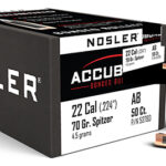 50345 Nosler 53780 AccuBond 22 Cal .224 70 gr Spitzer Point/ 50 Per Box