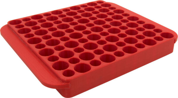 50763 Hornady 480042 Magnum Reloading Block Red Multi Caliber Plastic 50rd