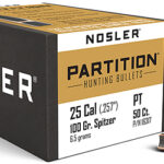 51303 Nosler 16317 Partition 25 Cal .257 100 gr Spitzer/ 50 Per Box