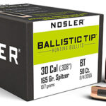 51662 Nosler 30165 Ballistic Tip 30 Cal .308 165 gr Spitzer/ 50 Per Box