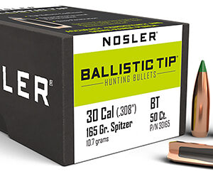 Nosler 30165 Ballistic Tip  30 Cal .308 165 gr Spitzer/ 50 Per Box