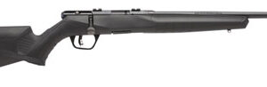 Savage B17 F Compact 18-inch button-rifled rifle with black synthetic stock