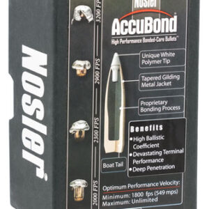 Nosler 57287 AccuBond  338 Cal .338 250 gr Spitzer Point/ 50 Per Box