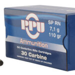 56558 PPU PP30S Standard Rifle 30 Carbine 110 gr Soft Point Round Nose 50 Per Box/ 10 Case