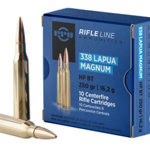 PPU PP338H Standard Rifle  338 Lapua Mag 250 gr Hollow Point Boat Tail 10 Per Box/ 20 Case