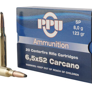 PPU PP6CS Metric Rifle  6.5x52mm Carcano 123 gr Soft Point 20 Per Box/ 10 Case