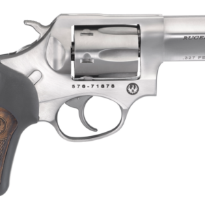 Ruger SP101 .327 Federal Magnum 3-inch satin stainless revolver with rubber and wood insert grips
