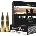 59578 Nosler 60061 Trophy Grade 300 Rem SAUM 165 gr Nosler Spitzer Partition 20 Per Box/ 10 Case