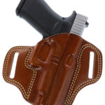 59907 Galco CM158 Combat Master OWB Tan Leather Belt Slide Fits S&W J Frame Fits Charter Arms Undercover Right Hand