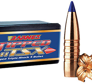 Barnes Bullets 30240 Tipped TSX  6.5 Creedmoor .264 100 gr TTSX Boat Tail 50 Per Box