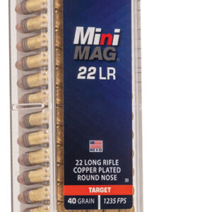 CCI 0030 Mini-Mag High Velocity 22 LR 40 gr Copper Plated Round Nose 100 Per Box/50 Case