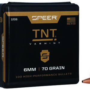 Speer 1206 TNT  6mm .243 70 gr Jacket Hollow Point 100 Per Box/ 5 Case