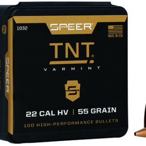 Speer 1032 TNT  22 Cal .224 55 gr Jacket Hollow Point 100 Per Box/5 Case