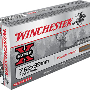 Winchester Ammo X76239 Power-Point  7.62x39mm 123 gr Power Point 20 Per Box/ 10 Case