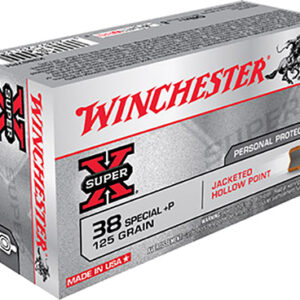 Winchester Ammo X38S7PH Super X  38 Special +P 125 gr Jacket Hollow Point 50 Per Box/ 10 Case