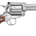 70181 Ruger 0814 Super Blackhawk 44 Rem Mag/44 Special 6rd 4.63" Satin Stainless Steel Barrel, Cylinder & Frame, Hardwood Grip, Transfer Bar Safety