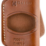 71275 Galco YAQ212 Yaqui OWB Tan Leather Belt Slide Fits 1911 Fits 3-5" Barrel Right Hand