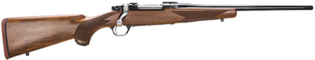Ruger Hawkeye Compact .243 Winchester 16.5-inch satin blued barrel with American walnut stock, right hand