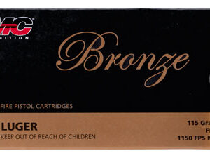 PMC 9A Bronze  9mm Luger 115 gr Full Metal Jacket 50 Per Box/ 20 Case