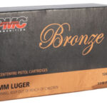 74129 PMC 9G Bronze 9mm Luger 124 gr Full Metal Jacket 50 Per Box/ 20 Case