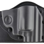 76164 Galco TS158B TacSlide OWB Black Kydex/Leather Belt Slide Fits S&W J Frame Fits 2-3" Barrel Right Hand