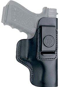 DeSantis Gunhide 031BA85Z0 Insider  IWB Black Leather Belt Clip Fits 1911 4-5" Barrel Right Hand