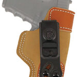 77370 1 DeSantis Gunhide 106NA77Z0 Sof-Tuck IWB Tan Leather/Suede Belt Clip Fits Springfield XD 9/40 Fits 3" Barrel Right Hand