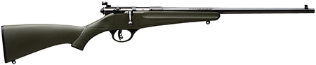 Savage Rascal youth .22 LR bolt-action rifle with green synthetic stock