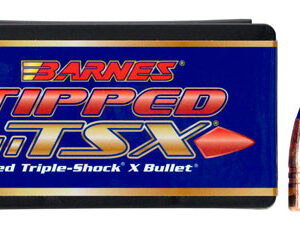 Barnes Bullets 30459 Tipped TSX  35 Cal .358 180 gr TTSX Flat Base 50 Per Box