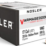 81492 Nosler 17205 Varmageddon 17 Cal .172 20 gr Flat Base Hollow Point/ 100 Per Box