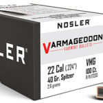 81497 Nosler 17230 Varmageddon 22 Cal .224 40 gr Flat Base Tipped/ 100 Per Box