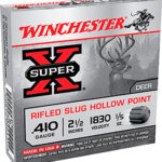 81768 Winchester Ammo X41RS5VP Super X 410 Gauge 2.50" 1/5 oz Rifled Slug Shot 15 Per Box/ 10 Case Value Pack