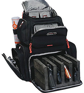 GPS Bags 1711BP Handgunner Backpack Black 1000D Nylon Holds 4 Handguns