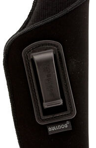 Bulldog DIP815 Deluxe  IWB Black Suede Like Belt Clip Fits Beretta 92/Glock 20/2-3" Barrel Right Hand