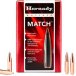 86678 Hornady 30501 Match 30 Cal .308 168 gr Hollow Point Boat Tail Match 100 Per Box/ 15 Case