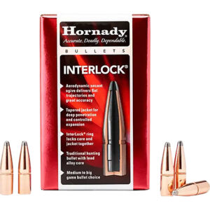 Hornady 3335 InterLock  338 Cal .338 250 gr Soft Point Recoil Proof 100 Per Box/ 15 Case