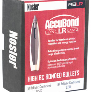 Nosler 58456 AccuBond Long Range 30 Cal .308 190 gr Spitzer Point/ 100 Per Box