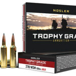 88239 Nosler 60114 Trophy Grade Long-Range 270 WSM 150 gr Nosler Spitzer AccuBond Long Range 20 Per Box/ 10 Case