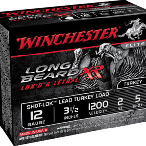 Winchester Ammo STLB12L5 Long Beard XR Shot-Lok 12 Gauge 3.50" 2 oz 5 Shot 10 Per Box/ 10 Case