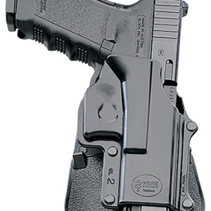 Fobus GL2E2LH Passive Retention Evolution OWB Black Polymer Paddle Compatible w/ Glock 17/19/19X/22/23/31/32/34/35/44/45 Left Hand